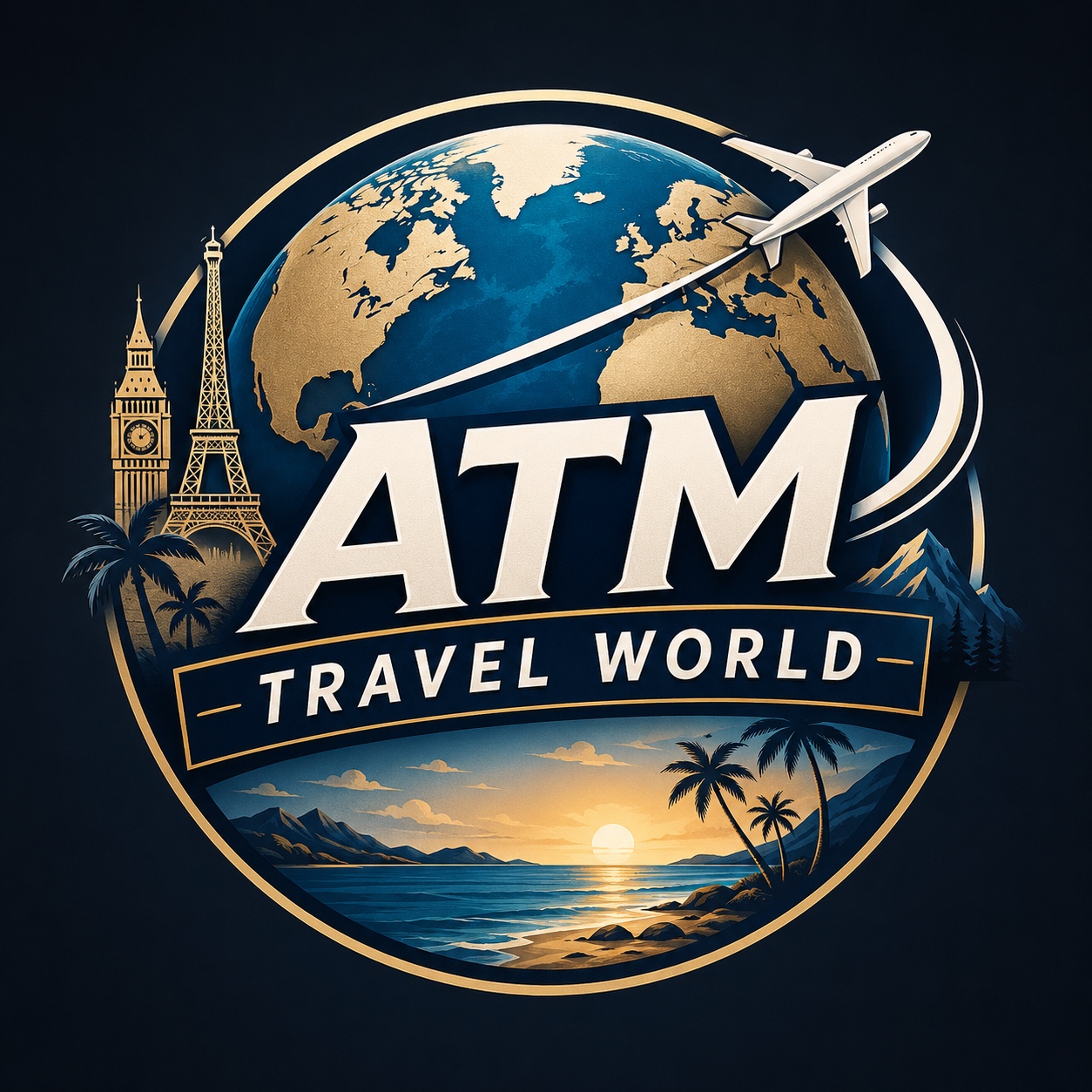 ATM Travel World logo